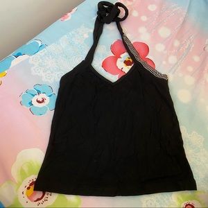 Vintage black halter top